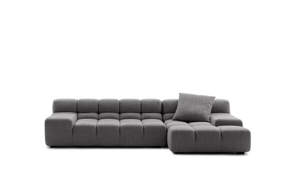 Right sectional sofa - Grey rattier