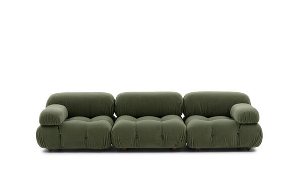 Straight sofa - Lichen velvet