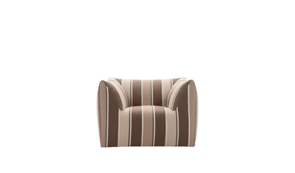 Armchair - Stripe sand jacquard