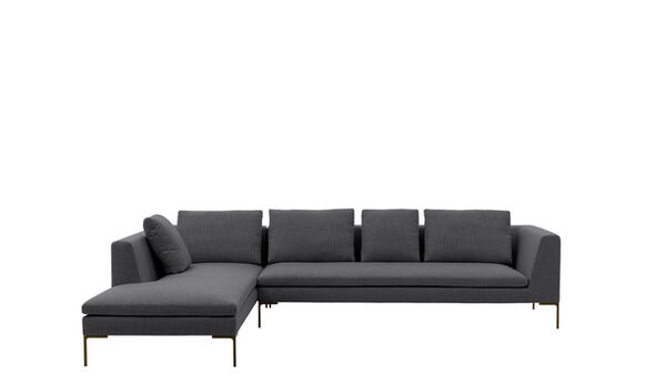 Left sectional sofa - Anthracite rattier
