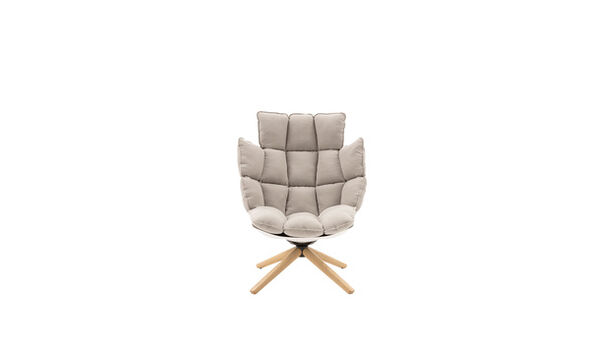 High armchair - Ecru canvas