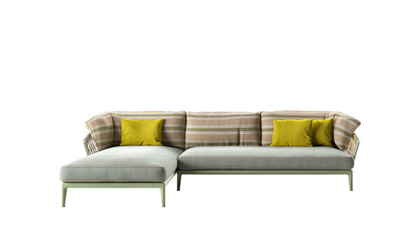 Left sectional sofa - Turquoise Rope