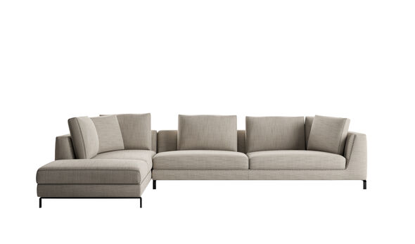 Left sectional sofa - Ecru Rattier
