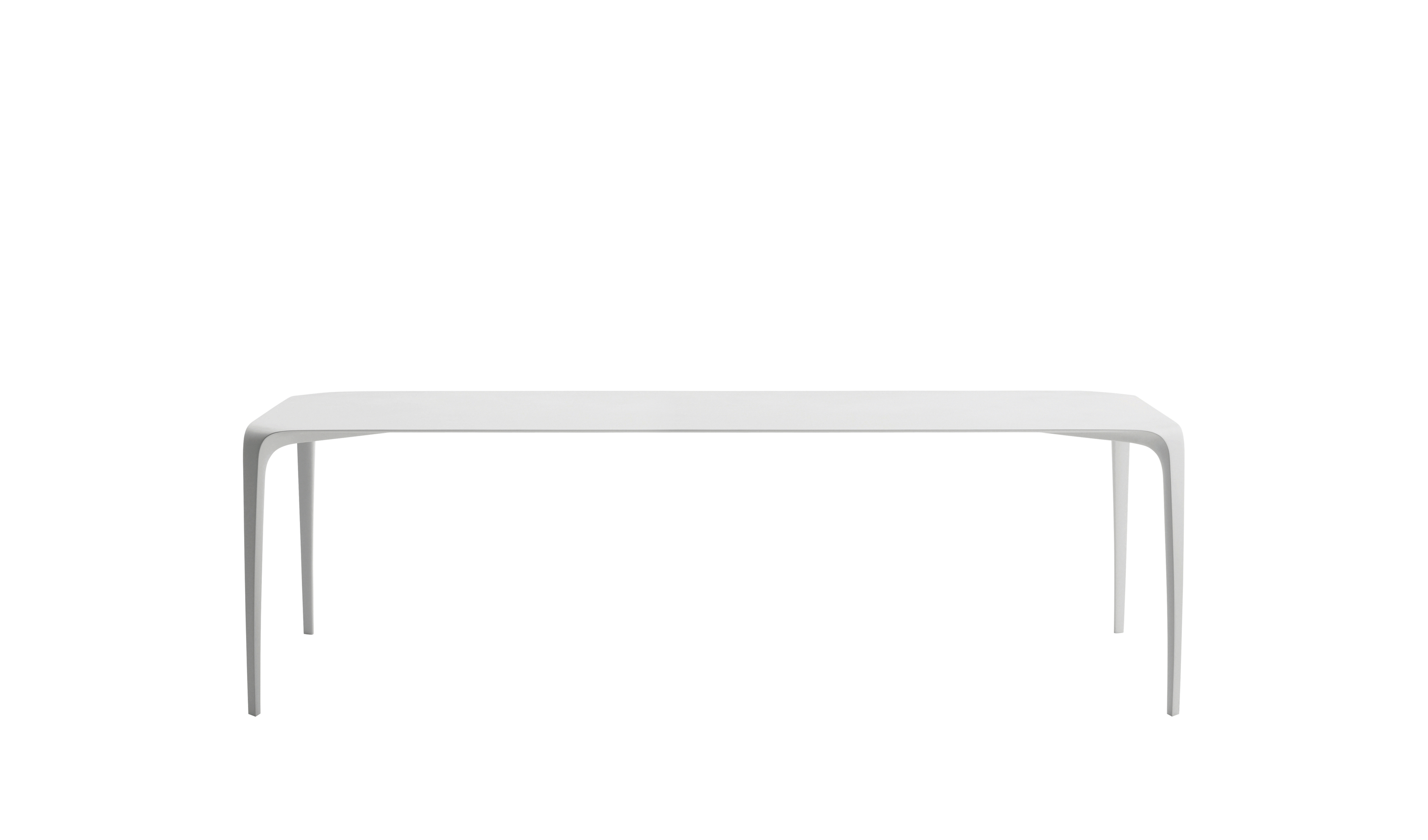 Link Rectangular dining table - White Cristalplant | B&B Italia