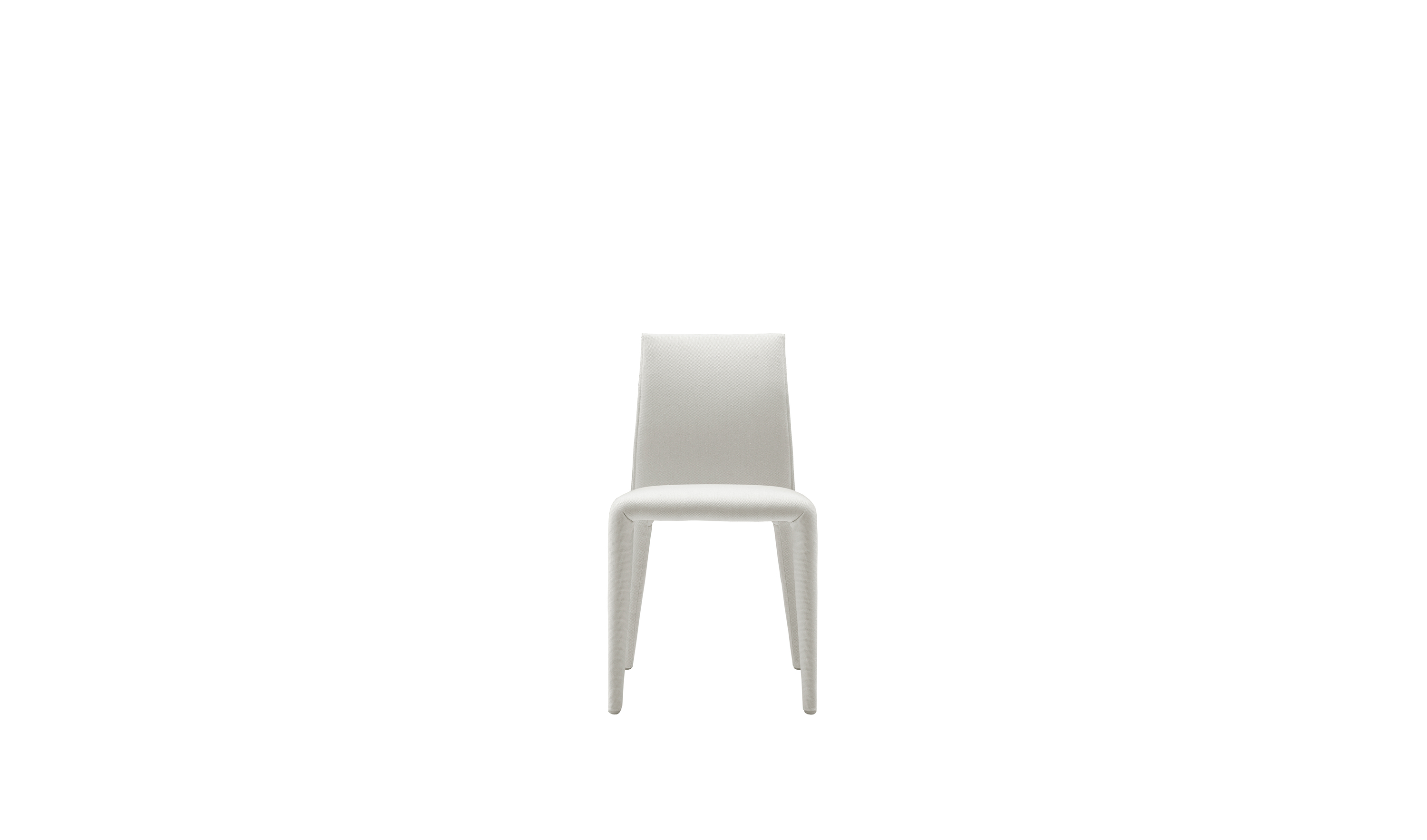 B&B Italia VOL AU VENT ヴォルヴァンチェア イタリア ① Vol Au Vent Dining chair - White satin | B&B Italia Official Shop