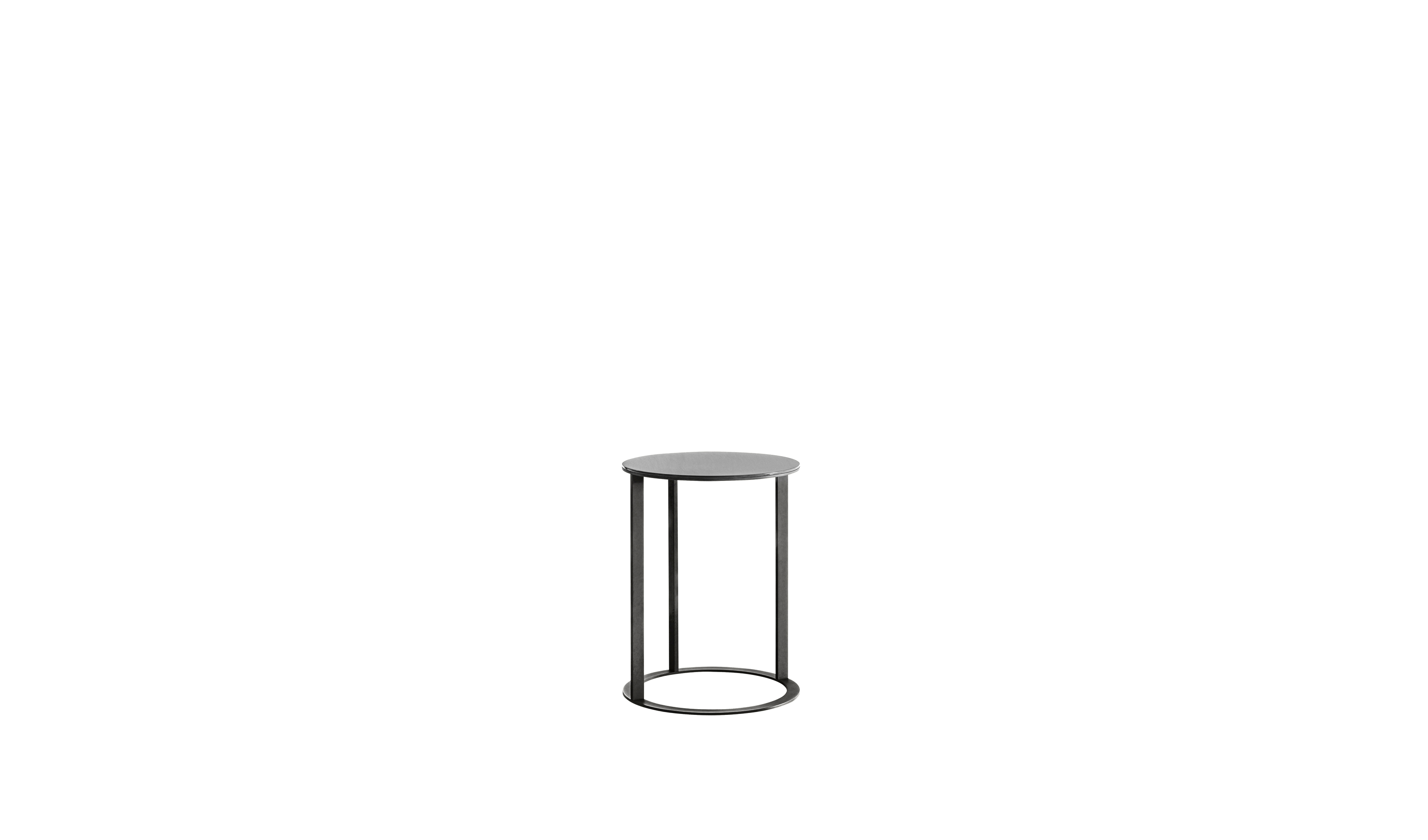 Frank Side table - Bronzed nickel painted metal | B&B Italia