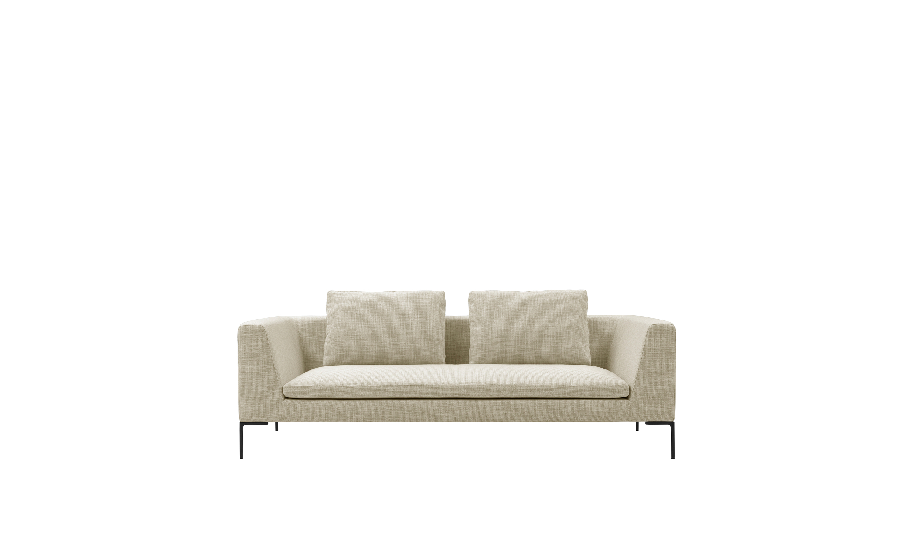 Charles Straight sofa - Ice rattier | B&B Italia Official Shop
